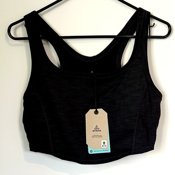 NWT Prana Becksa Bralette in Black Heather - Size Medium - Picture 2 of 11